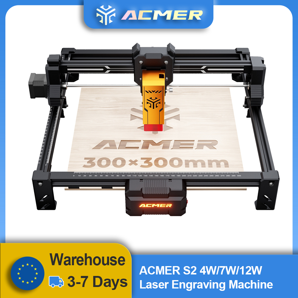 ACMER S2 12W Laser Engraver an - Industrial Laser Printing Machine review and price