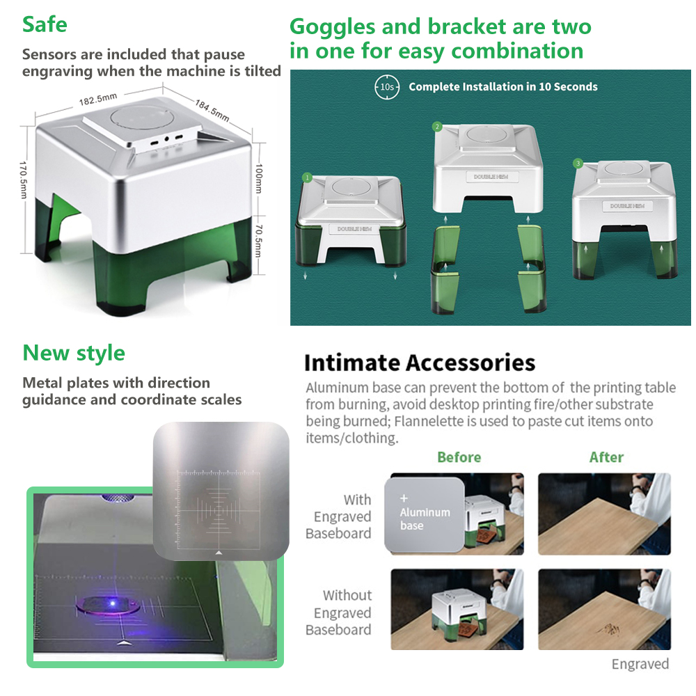 3W Mini Laser Engraver Portabl - Industrial Laser Printing Machine review and price